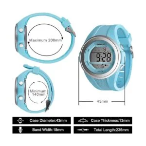 Reloj deportivo impermeable de 10 ATM para niños y niñas_6