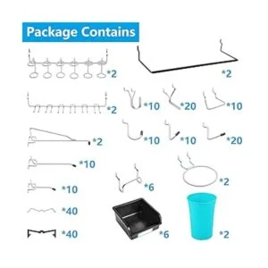 Ganchos para tableros con contenedores bloqueos de_2