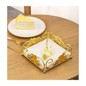 Servilletero plano dorado con brazo de peso para cocina_2