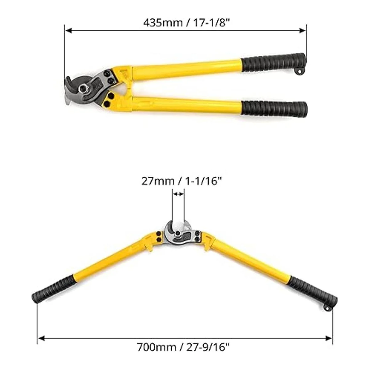 QWORK Cortador de cable endurecido cortador de cuerda de_6