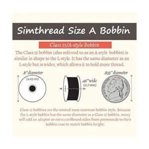 Simthread 144 bobinas preenrolladas color negro peso 90_5