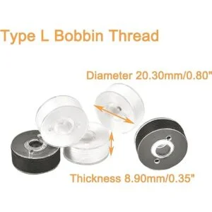 New brothread 144 piezas tipo L SA155 96 blanco 48_3