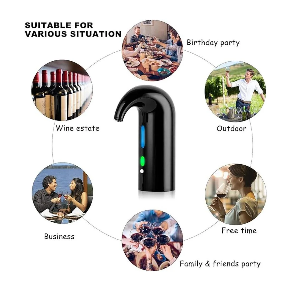 Aireador eléctrico de vino dispensador eléctrico de vino_7