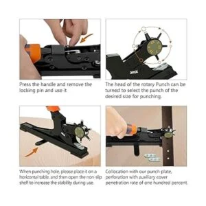 XOOL Juego de alicates giratorios de cuero para_4