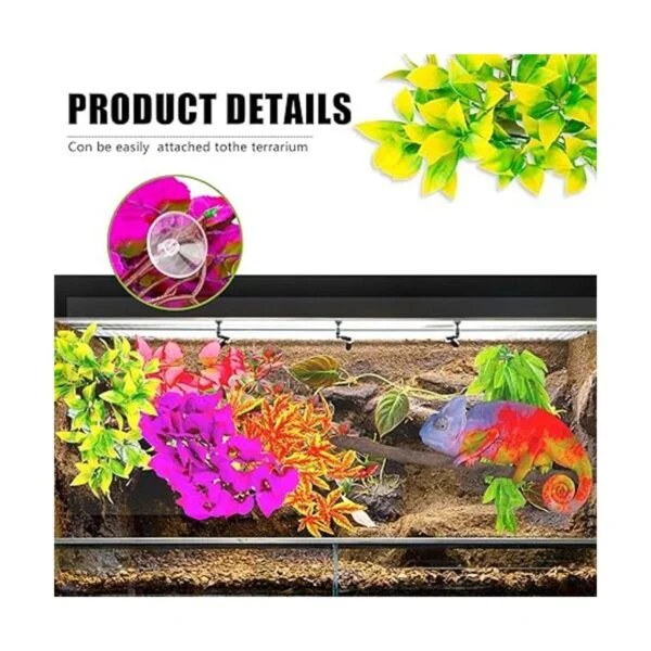 6 plantas de reptiles artificiales reptiles terrario hojas_4