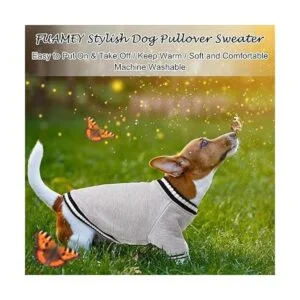 FUAMEY Suéter sin botones para perro abrigo de invierno_7
