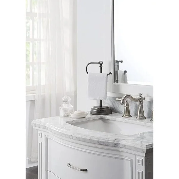 SunnyPoint Toallero de metal decorativo clásico pesado_2