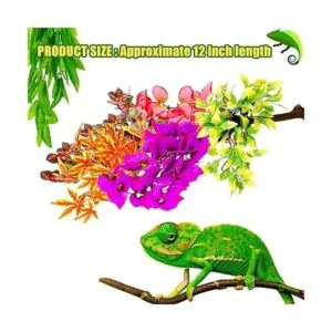 6 plantas de reptiles artificiales reptiles terrario hojas_2