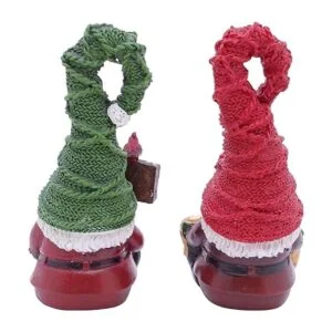 Etistta 2 gnomos de jardín de Navidad para decoración al_6