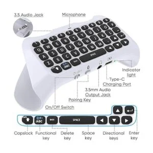 Teclado de control inalámbrico para PS5 Bluetooth 3.0_4