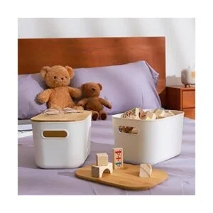 Citylife 2 cubos de almacenamiento con tapas de bambú_3