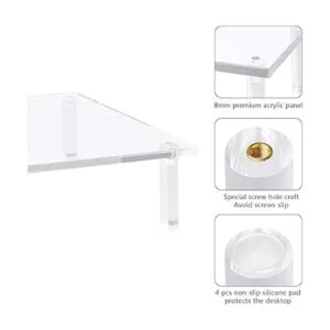 Yestbuy Soporte de acrílico para monitor elevador_5