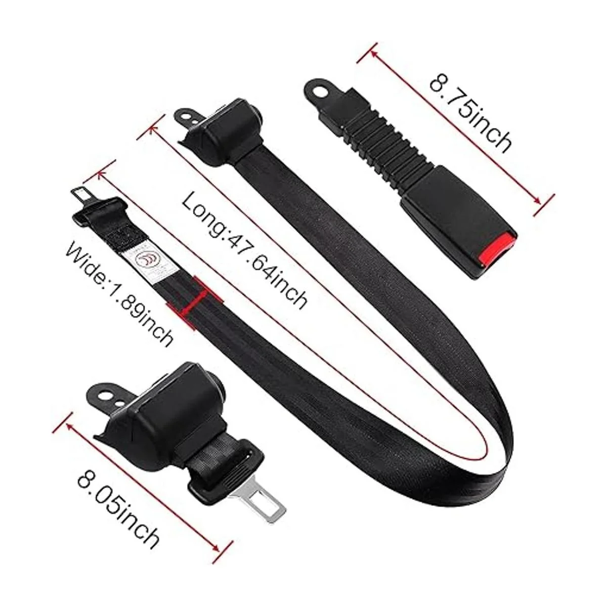 GaoerfuCP Cinturones de seguridad para carrito de golf_4