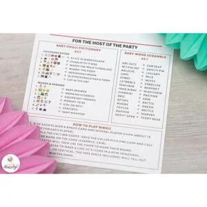 Party Hearty Baby Shower Games Papel de aluminio dorado_5