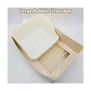 PINVNBY Rabbit Corner Litter Box with Drawer Small Animal_3