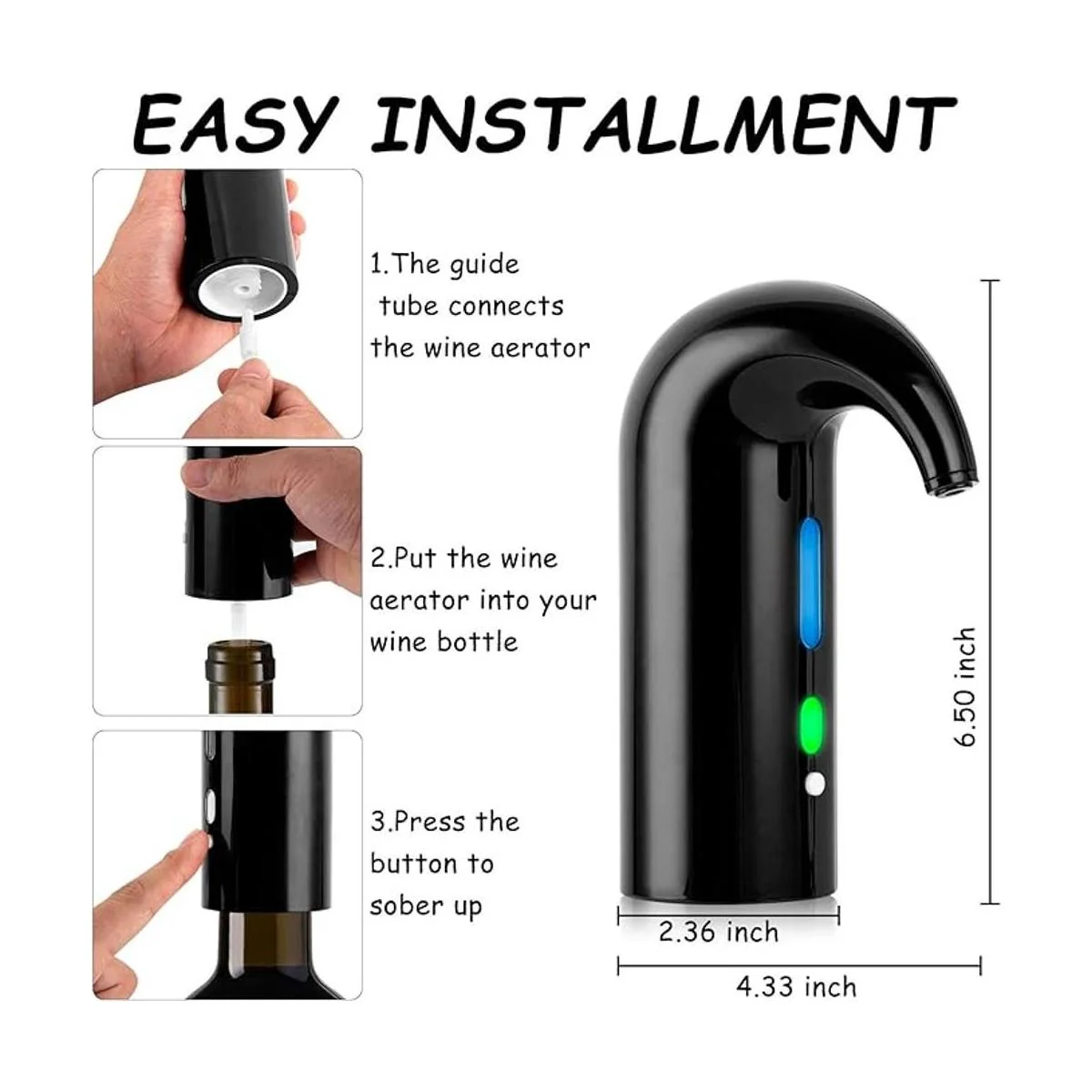 Aireador eléctrico de vino dispensador eléctrico de vino_4