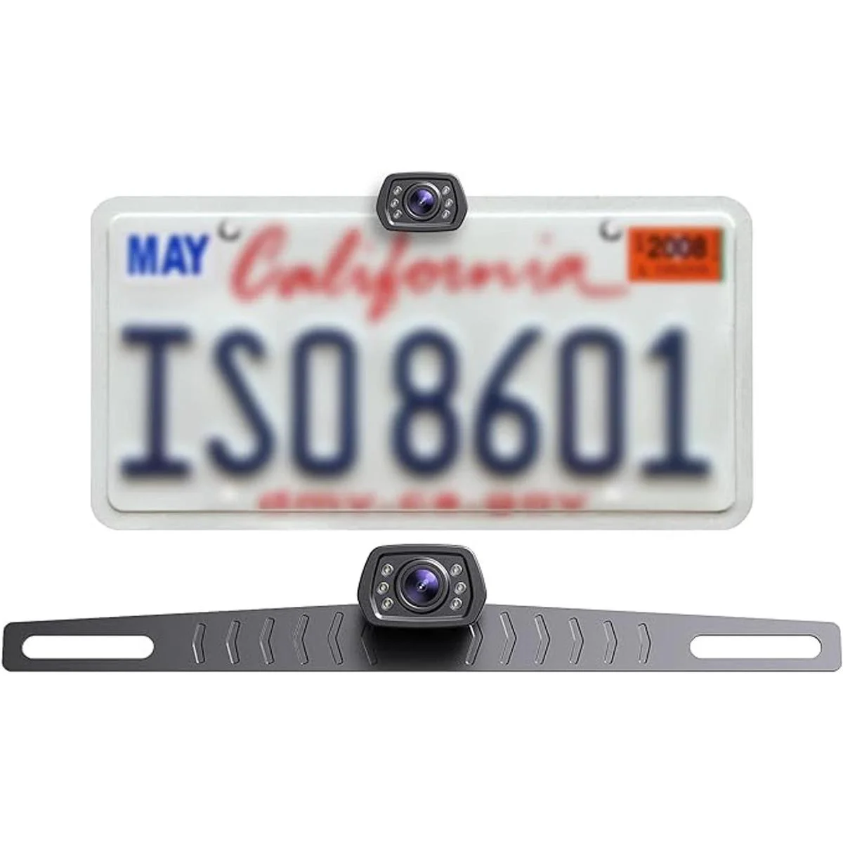 ZEROXCLUB Cámara de respaldo HD para automóvil 6 luces_1