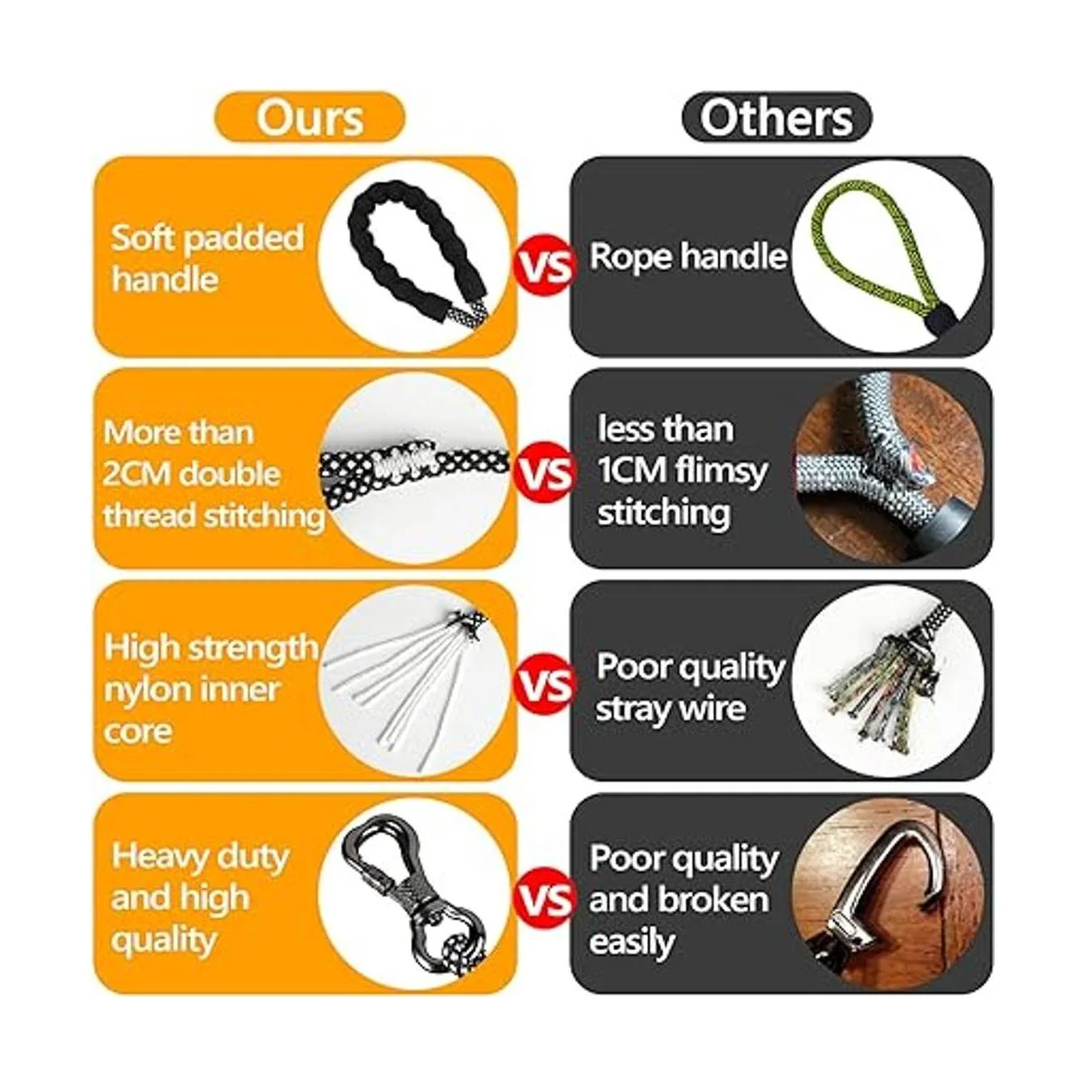 NTR Correa para perro 5 pies 10 pies 15 pies 20 pies_5