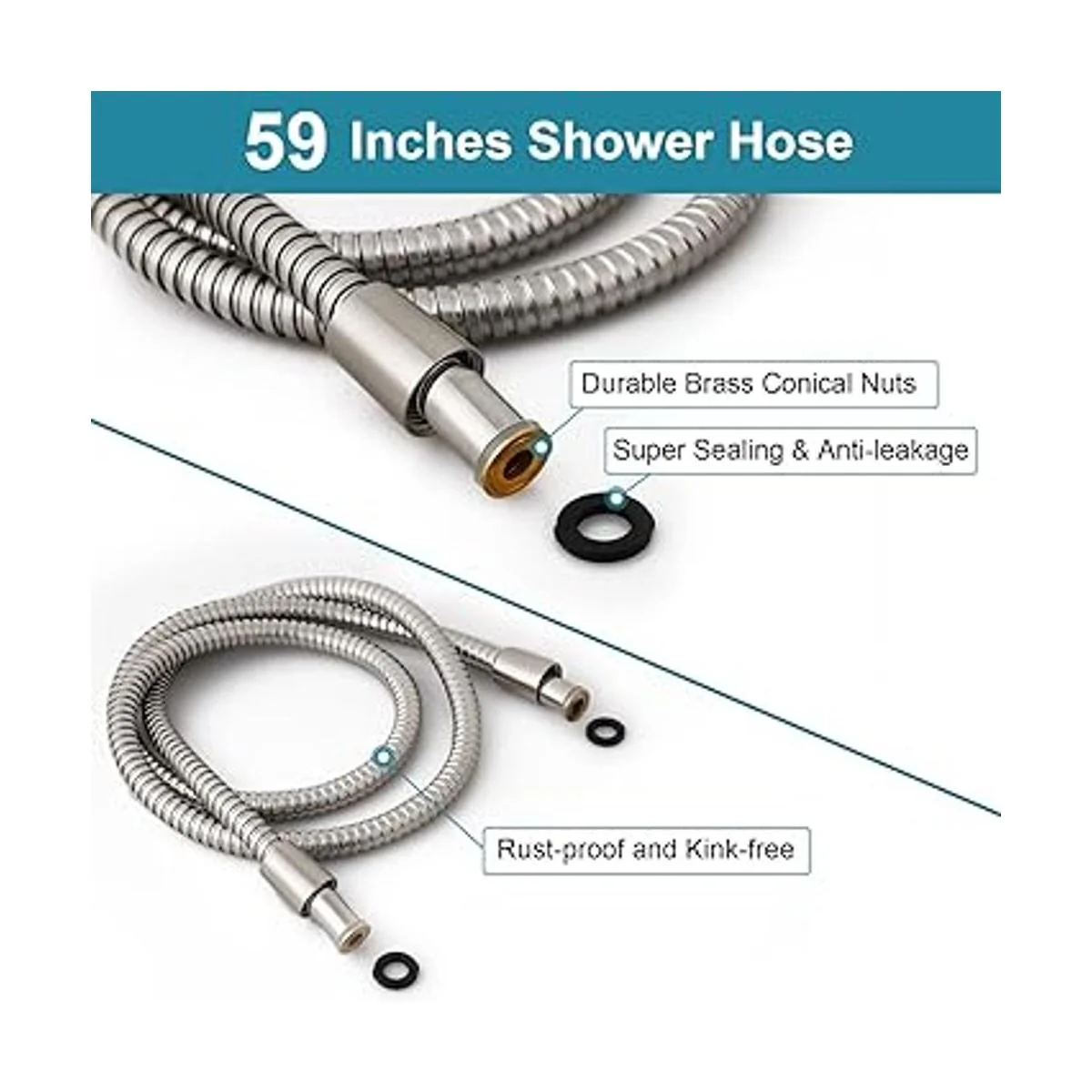 Hopopro Regadera de mano con presión alta 6 ajustes de_5