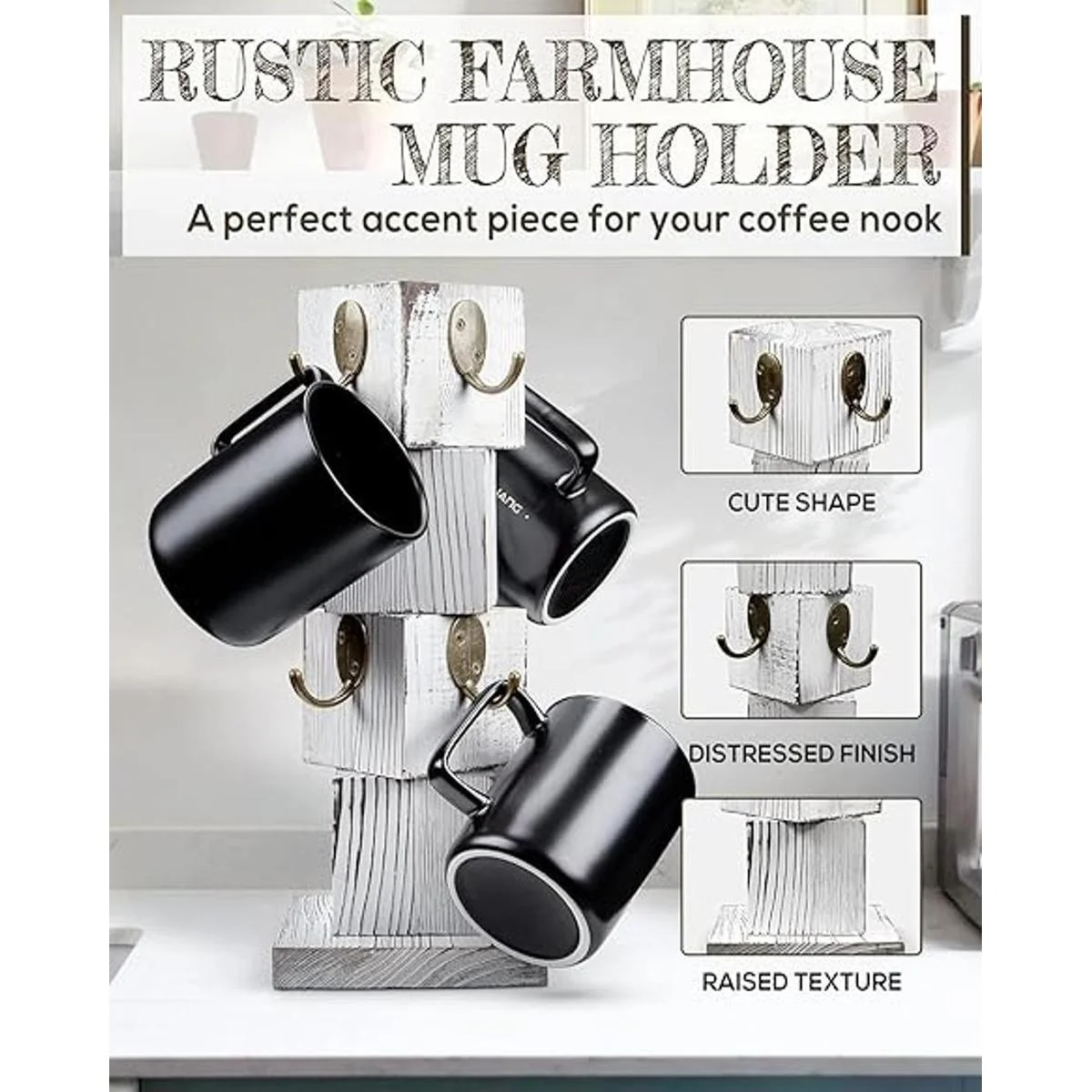 PUERSI Soporte para tazas de café para mostrador árbol_2