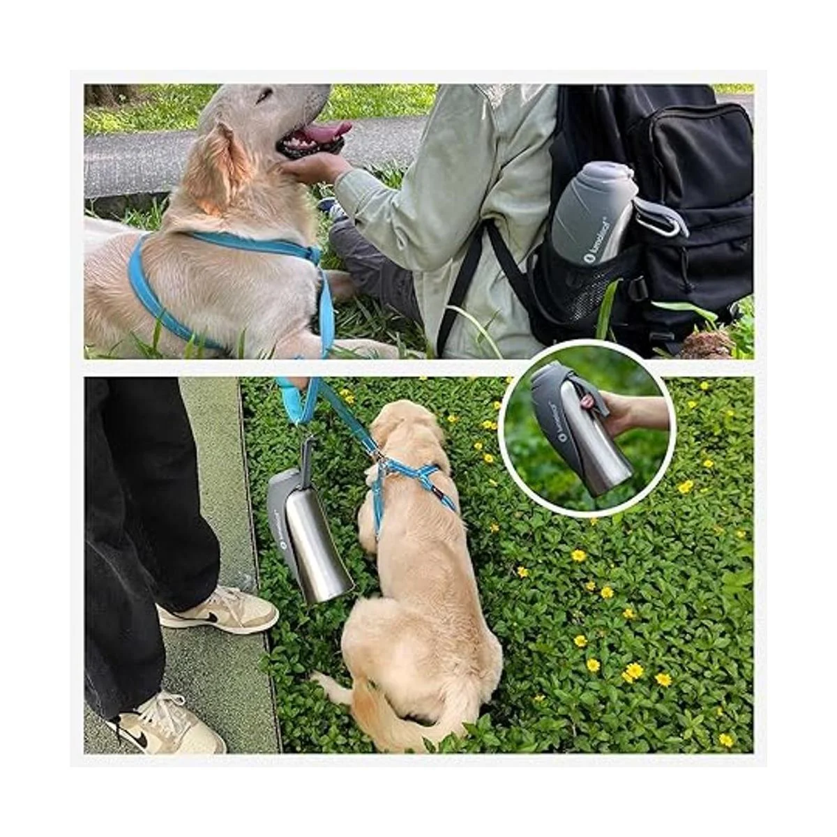 LumoLeaf Botella de agua para perros de acero inoxidable_6