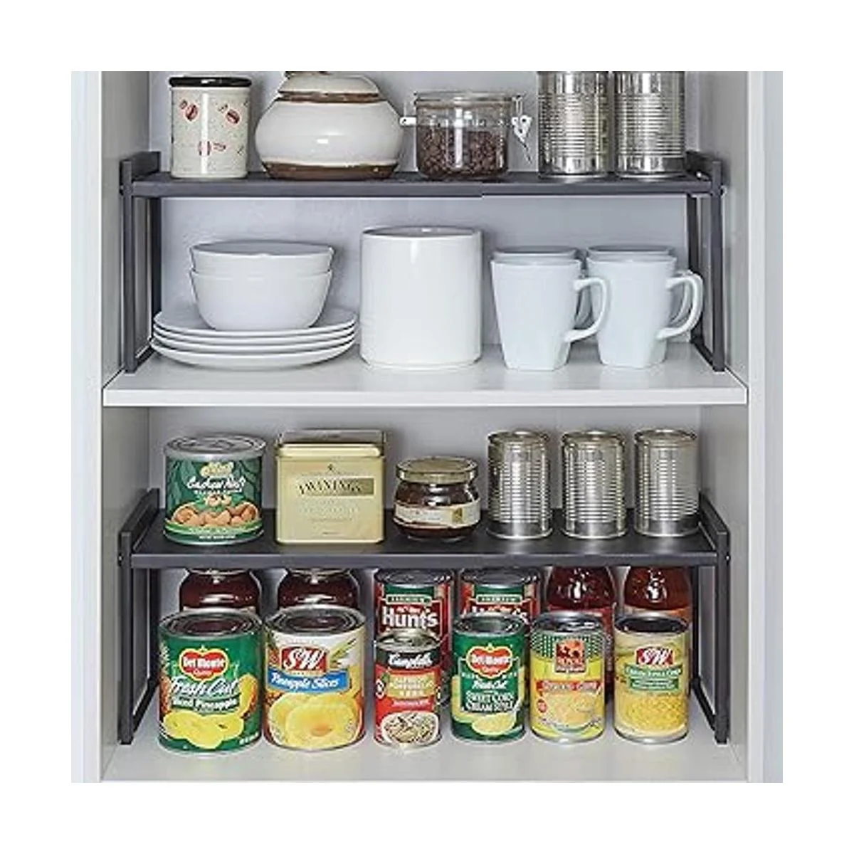 SunnyPoint Estante de almacenamiento expandible para_3