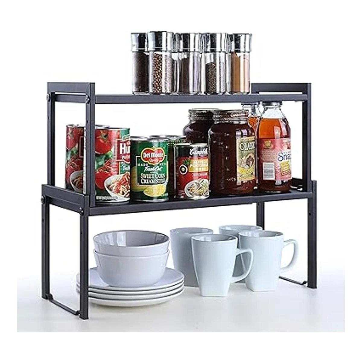 SunnyPoint Estante de almacenamiento expandible para_4