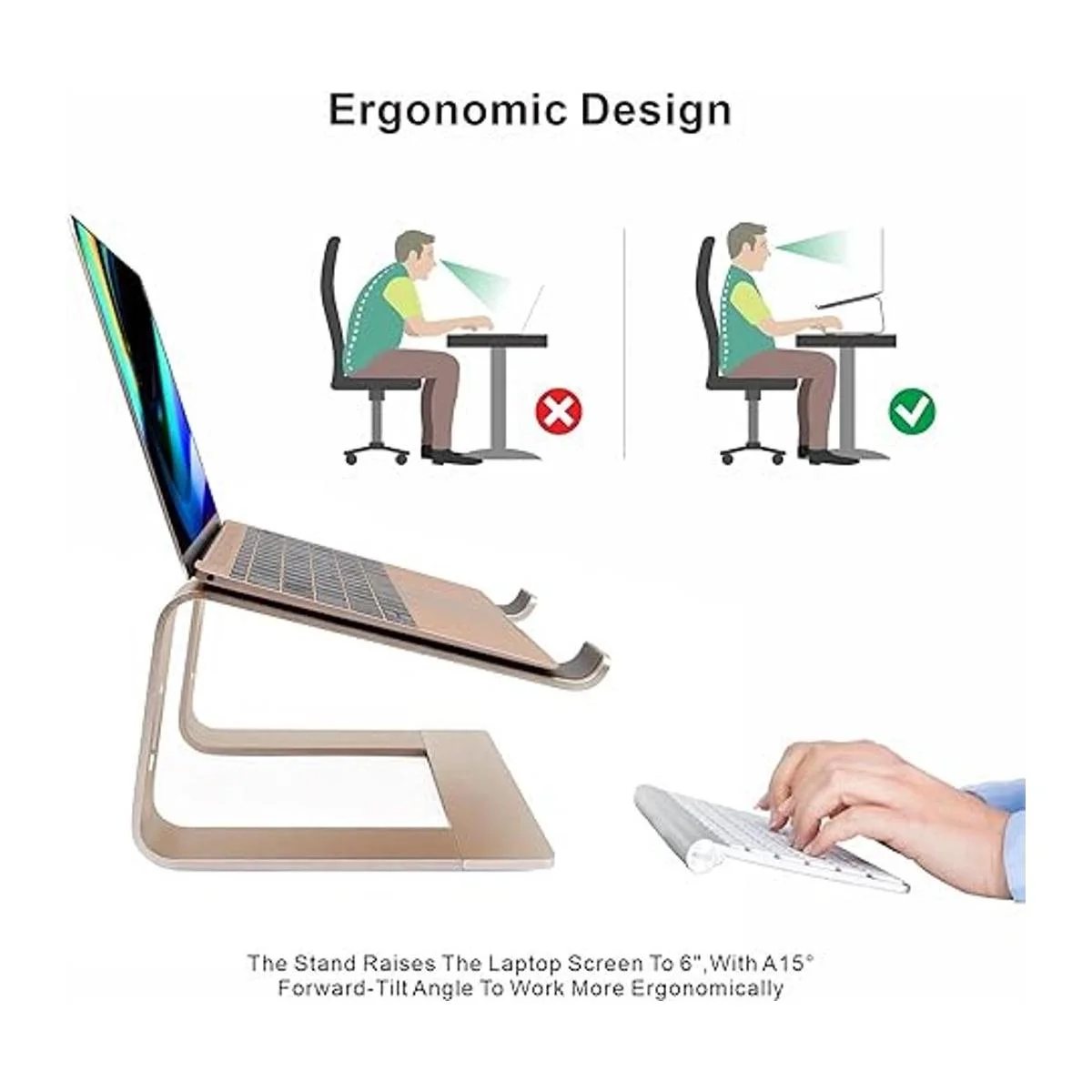 Soporte para laptop soporte ergonómico de aluminio para_2