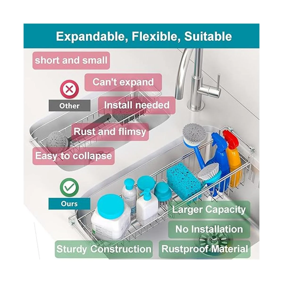 FavoThings Over The Kitchen Organizador de esponja para_5