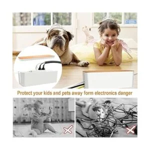 Paquete de 3 cajas de gestión de cables con 141 kit de_3