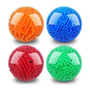 4 piezas de laberinto 3D bola de laberinto rompecabezas_1