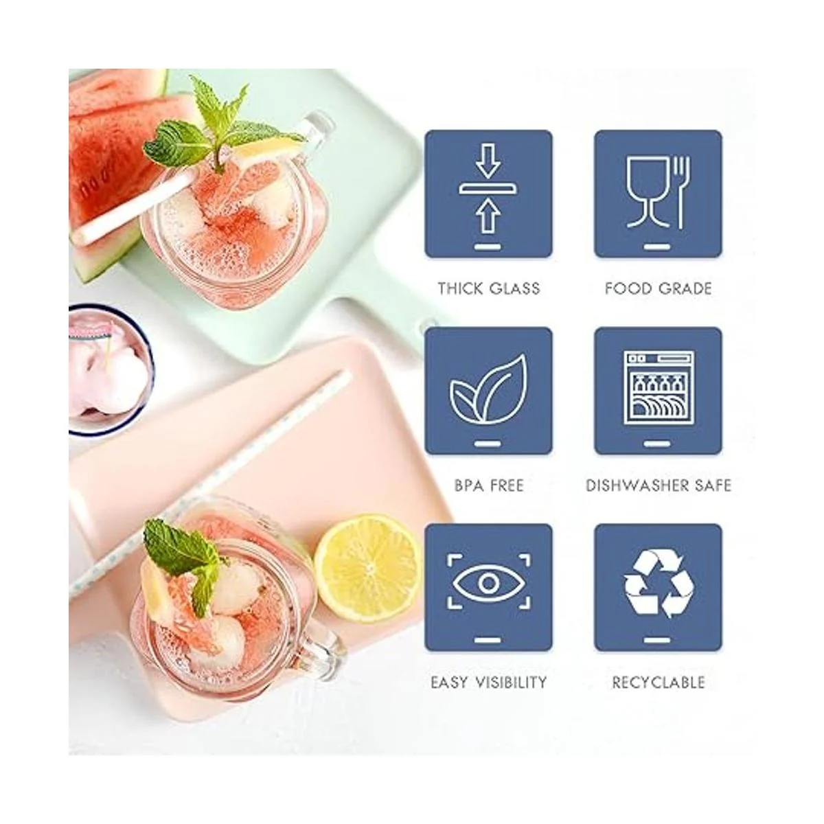 DESIYUE Paquete de 9 vasos para beber de 16 onzas tazas_6