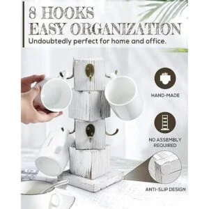 PUERSI Soporte para tazas de café para mostrador árbol_4