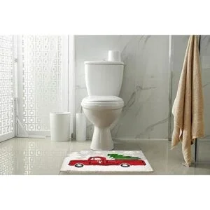 Alfombra cuadrada para camioneta con árbol de Navidad_3