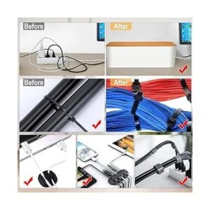 Paquete de 3 cajas de gestión de cables con 141 kit de_6