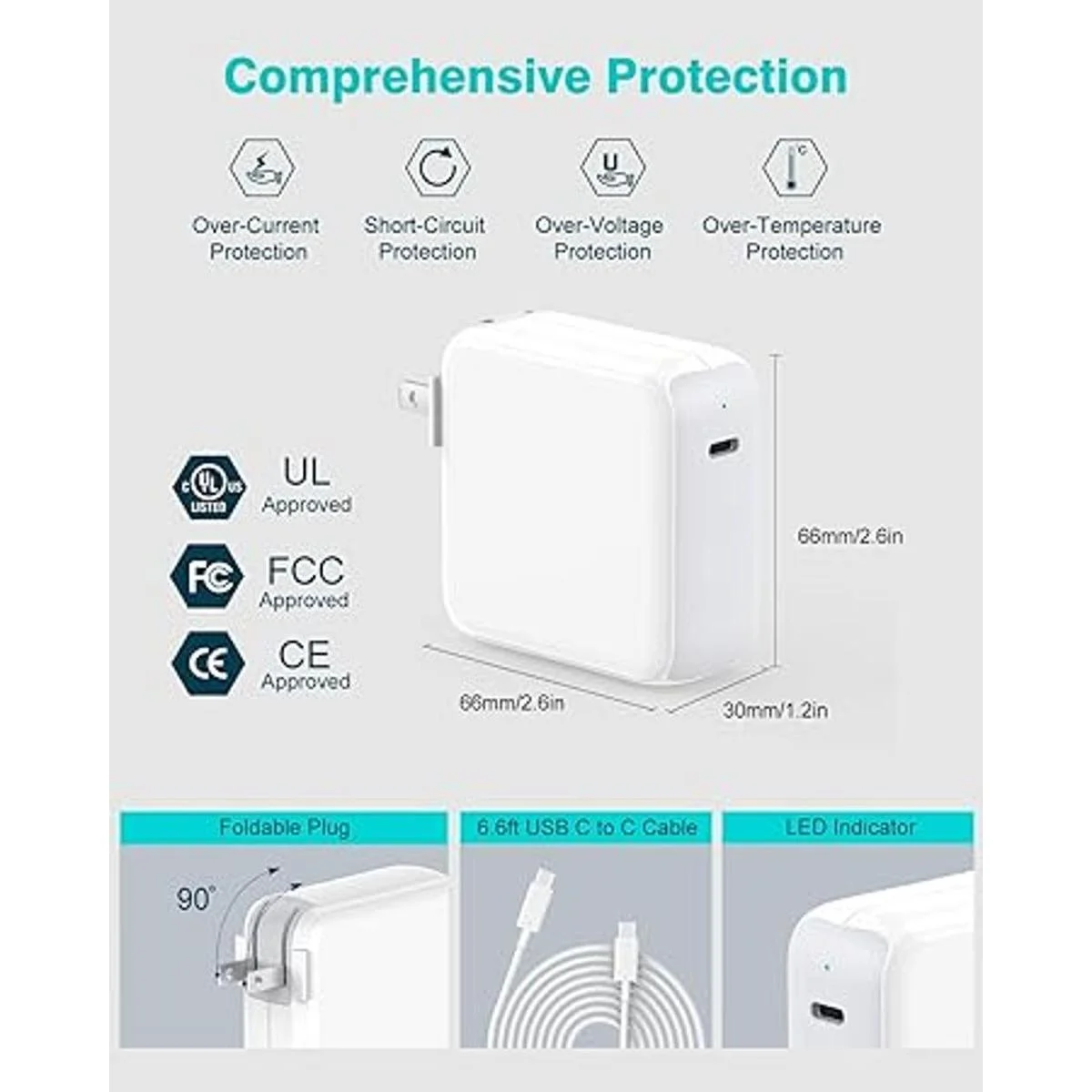 Cargador USB C para MacBook Pro de 1314 pulgadas 2021_7