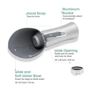 LumoLeaf Botella de agua para perros de acero inoxidable_4