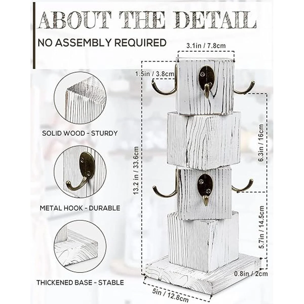 PUERSI Soporte para tazas de café para mostrador árbol_3