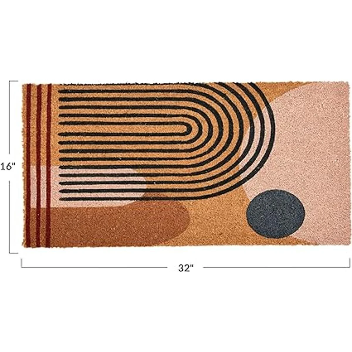 Main Mesa Felpudo geométrico de fibra de coco_5