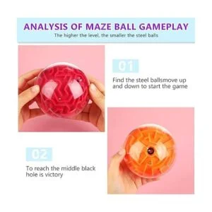 4 piezas de laberinto 3D bola de laberinto rompecabezas_3