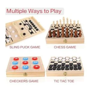 Juego Sling Puck Game Juego de damas de ajedrez Juego de_2