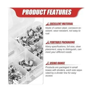 QCQIANG Kit surtido de 600 tuercas en T deslizantes de_3