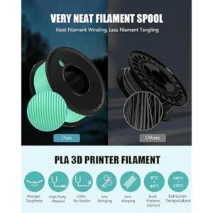 Haosegd Filamento PLA de 5 colores filamento PLA de_3
