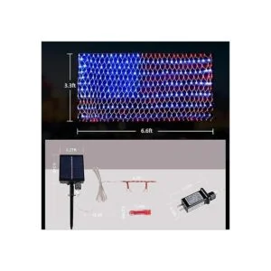 PUHONG 4 de julio Luces solares de bandera_2