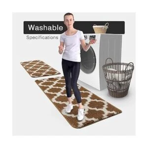 Wunderlin Soft Enrejado de cocina alfombra alfombra de_4