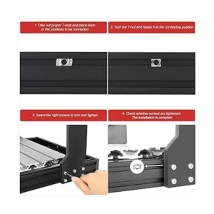 QCQIANG Kit surtido de 600 tuercas en T deslizantes de_5