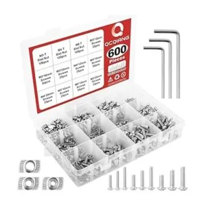 QCQIANG Kit surtido de 600 tuercas en T deslizantes de_1