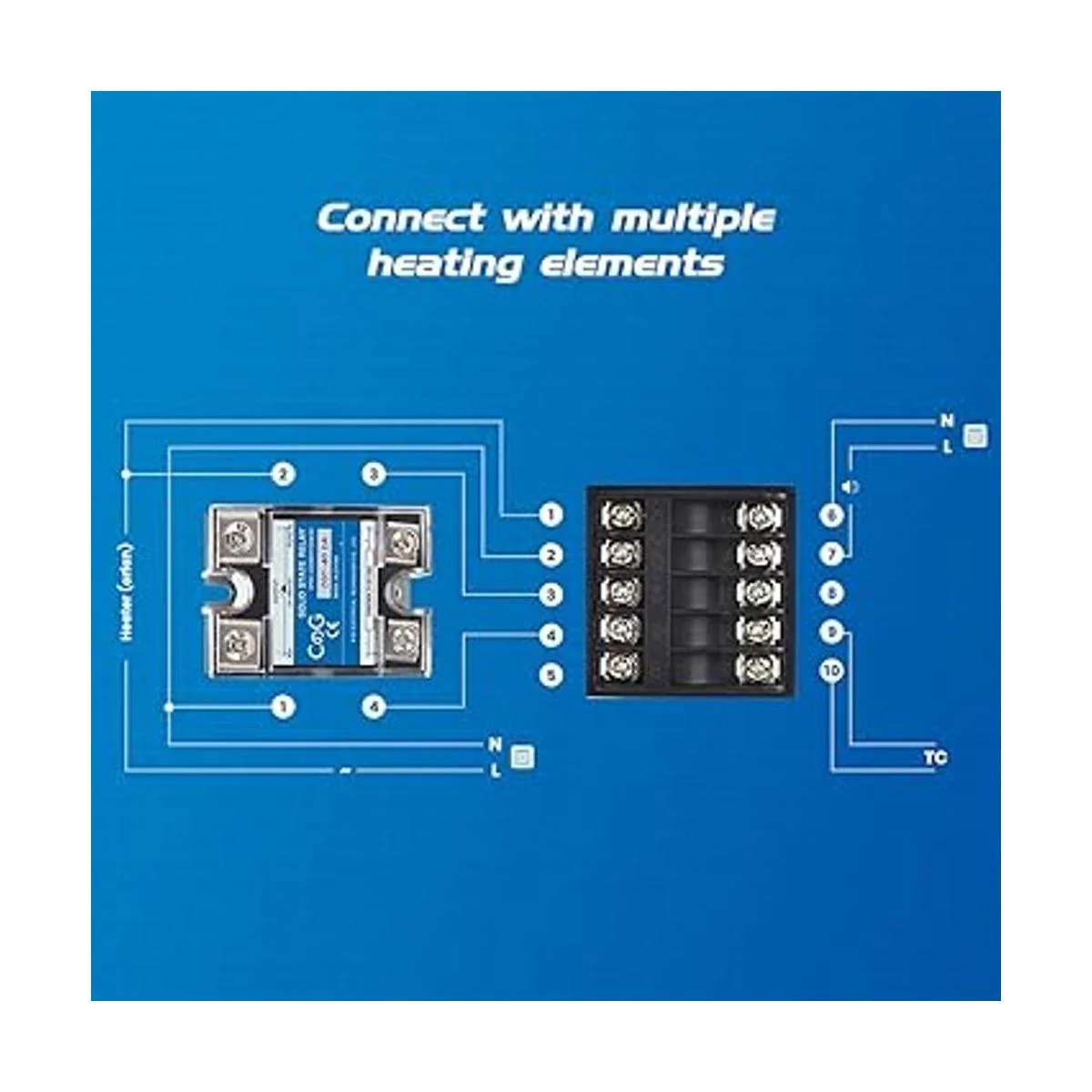 CGELE Kit de controlador de temperatura PID voltaje CA_6