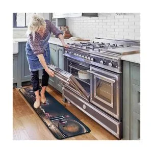 OUXIOAZ Juego de 2 alfombras y tapetes de cocina de vino_4