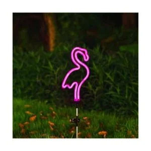 Flamingo Luces solares de estaca de jardín Juego de 2_6